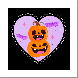Pastel Pumpkins Posters and Art